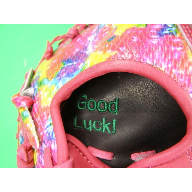 型付け無料 ベースボールフィールド ファーストミット 型押し革 ピンク グラデーション×ピンク 硬式野球用 ソフトボール用 BASEBALL FIELD 一塁手用 ファースト | BELGARD | 04