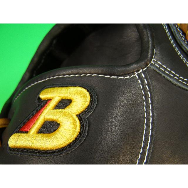 型付け無料 ベルガード BELGARD 硬式用 内野用 セカンド ショート 向け ブラック×タンヒモ Bマーク 高校野球対応カラー 学生野球 ソフトボール 内野 硬式野球用 | BELGARD | 05