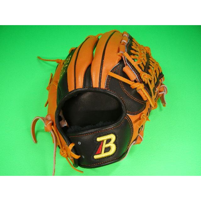 BELGARD 硬式グローブ 黒/オレンジ