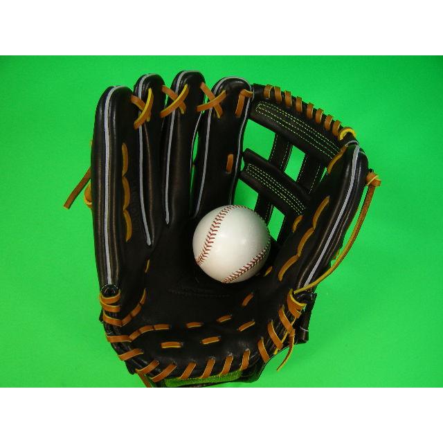 型付け無料 BELGARD ベルガード 日本製 左投げ用 深いポケット 外野用 硬式用 高校野球対応 グローブ ブラック ボールをしっかりと捕球可能可能｜baseballfield｜06