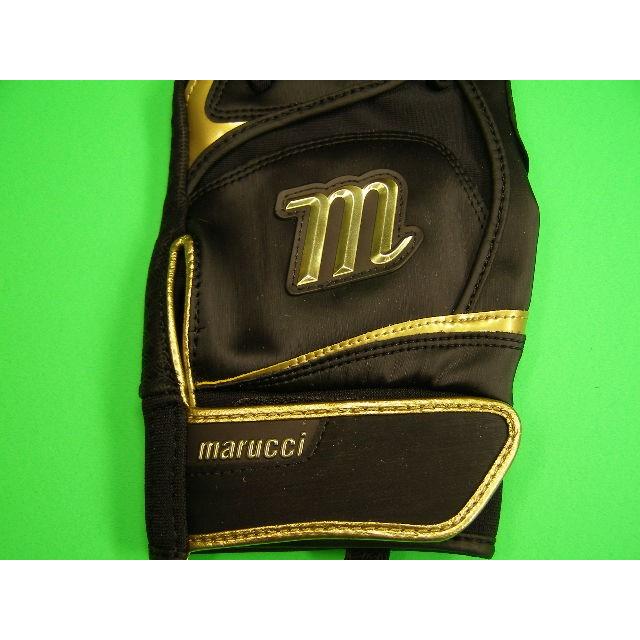 マルチ Marucci marucci Pittards Signature Series Batting Gloves ブラック×ゴールド