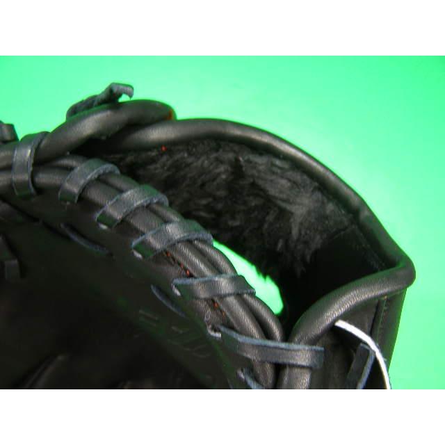 型付け無料 ゼット ZETT 硬式野球用 オールラウンド用 ブラック  高校野球対応 海外モデル 硬式用 内野用 オールラウンド 右投げ用 硬式グローブ 野球グローブ_5