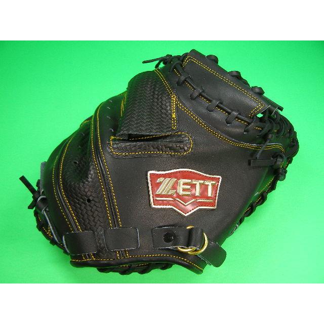 ハ*チ様 【新品未使用】ZETT キャッチャーミット 大人用 ブラック硬式 ゼット（ZETT） 型付け無料 硬式用 キャッチャーミット ブラック 高校