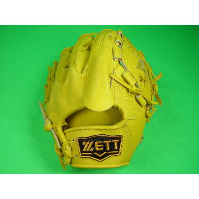 ゼット（ZETT） 型付け無料 硬式野球用 投手用 右投げ用 イエロー 野球