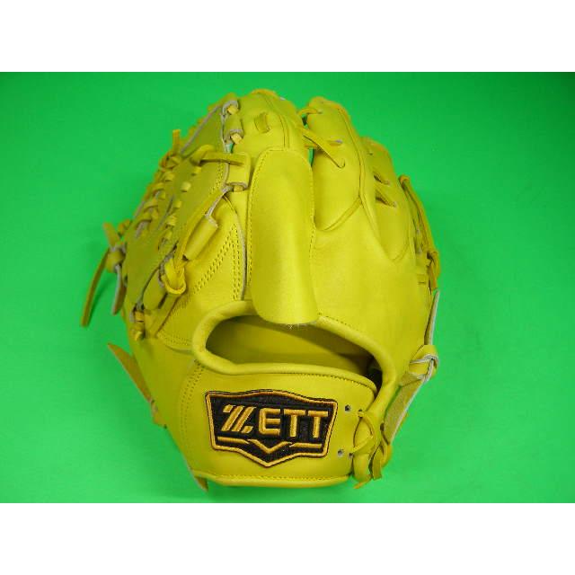 ゼット（ZETT） 型付け無料 硬式野球用 投手用 左投げ用 イエロー 野球