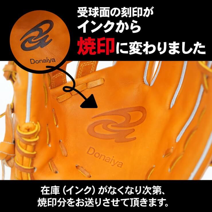 ドナイヤ 平裏刺繍・ラベル交換1円 硬式 ファーストミット 右投げ用 左