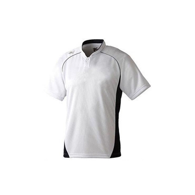 ミズノ グローバルエリート ベースボールシャツ ハーフボタン・小衿タイプ 半袖   12JC6L11 野球ウェア