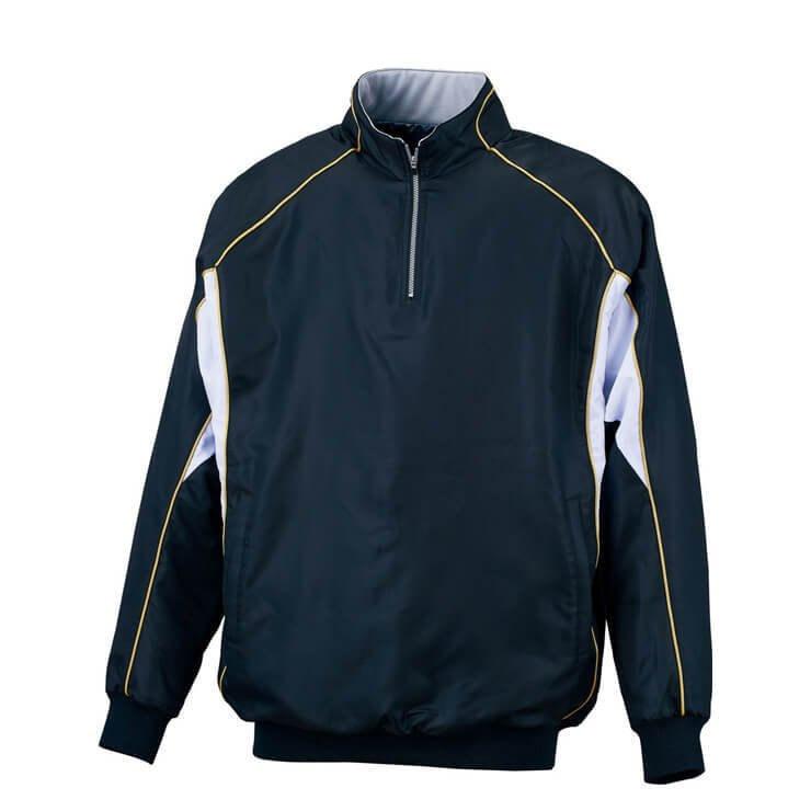 ゼット（ZETT） 野球 長袖 中綿 ハーフジップジャンパー ジャケット