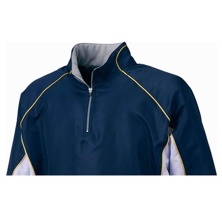 ゼット（ZETT） 野球 長袖 中綿 ハーフジップジャンパー ジャケット