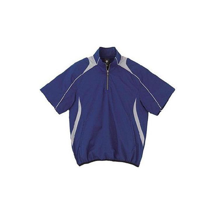 DESCENTE（デサント） 半袖プルオーバーコート（STD465）ハーフジップ