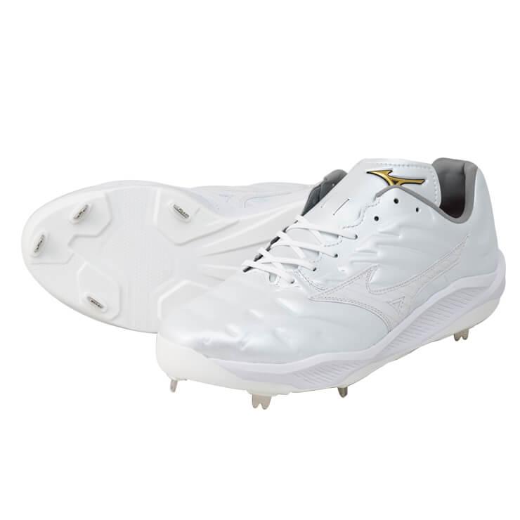 Mizuno Pro ミズノプロ 野球 厚底 白スパイク クッションレボ Mizuno Pro ミズノプロ 野球 厚底 白スパイク クッションレボ