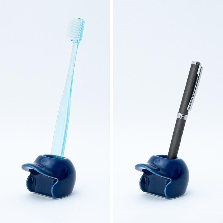 波佐見焼 ヘルメット型 ペン立て ペンスタンド 1本用 全10色 陶器