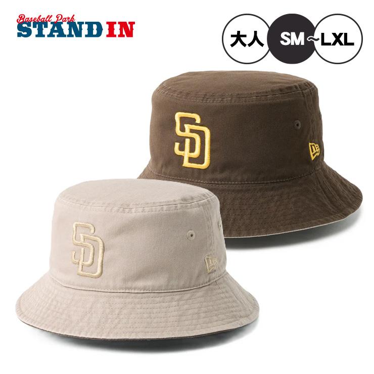 サンディエゴ・パドレス　New Era　バケットハット　選手着用モデル　ブラウン NEW ERA（ニューエラ） 2026モデル バケットハット サンディエゴ