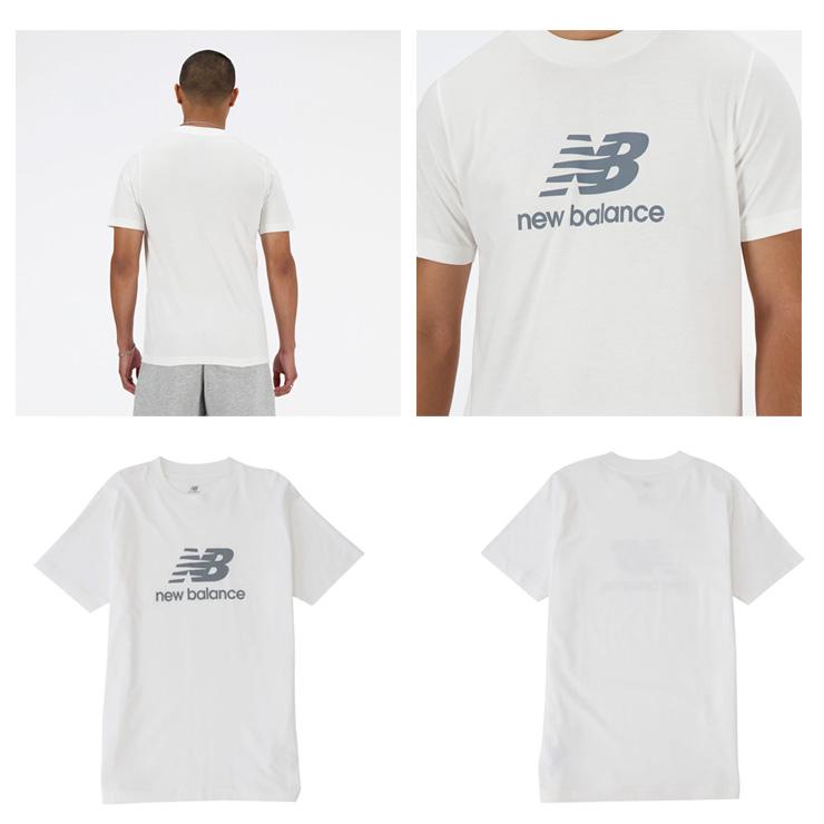 大谷着用モデル ニューバランス 半袖 Tシャツ スタックドロゴ メンズ MT41502 スポーツウェア new balance｜baseballparkstandin｜21