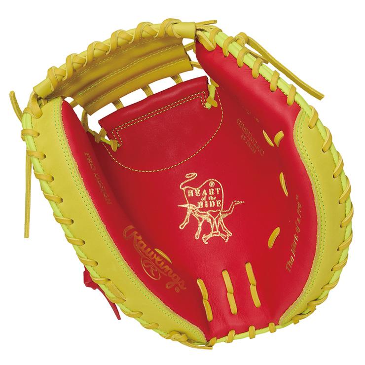 Rawlings 軟式キャッチャーミット 赤/ベージュ Rawlings 2025モデル ローリングス 軟式 キャッチャーミット HOH