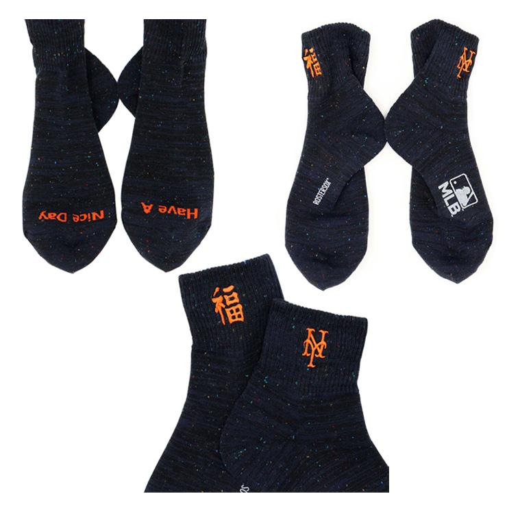 MLB×ROSTER SOX ロスターソックスMLB NEP MIX FUKU SOCKS ショート