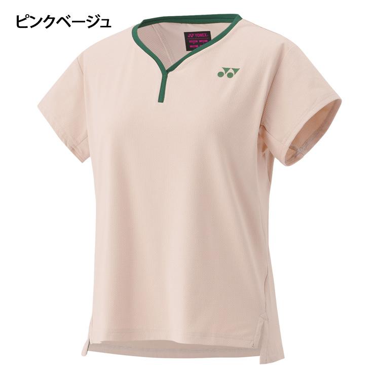 ヨネックス YONEX ウィメンズ ゲームシャツ 半袖 テニスウェア バドミントンウェア レディース 20837 スポーツウェア yon25fw_18
