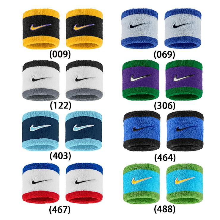 NIKE 全8色 ナイキ リストバンド 2個入り スウッシュ 両手用