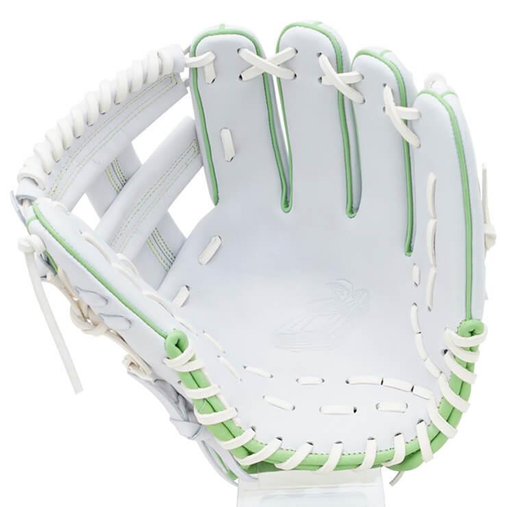 DICE. ダイス 軟式 グローブ グラブ 内野手用 右投げ用 DICE.-9 池永大輔商店 軟式グローブ 白 一般 草野球 珍しい DICE 右投げ用