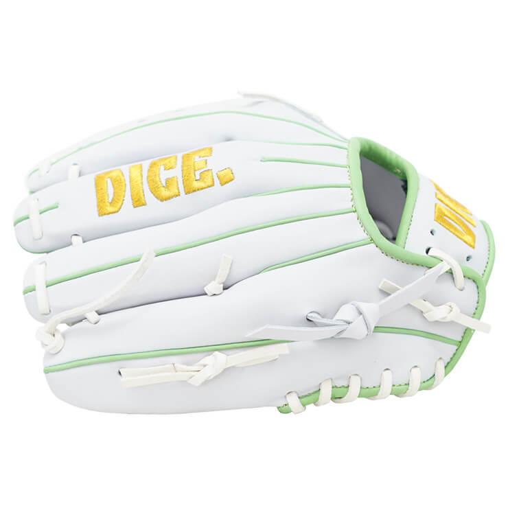 DICE. ダイス 軟式 グローブ グラブ 内野手用 右投げ用 DICE.-9 池永大輔商店 軟式グローブ 白 一般 草野球 珍しい DICE 右投げ用