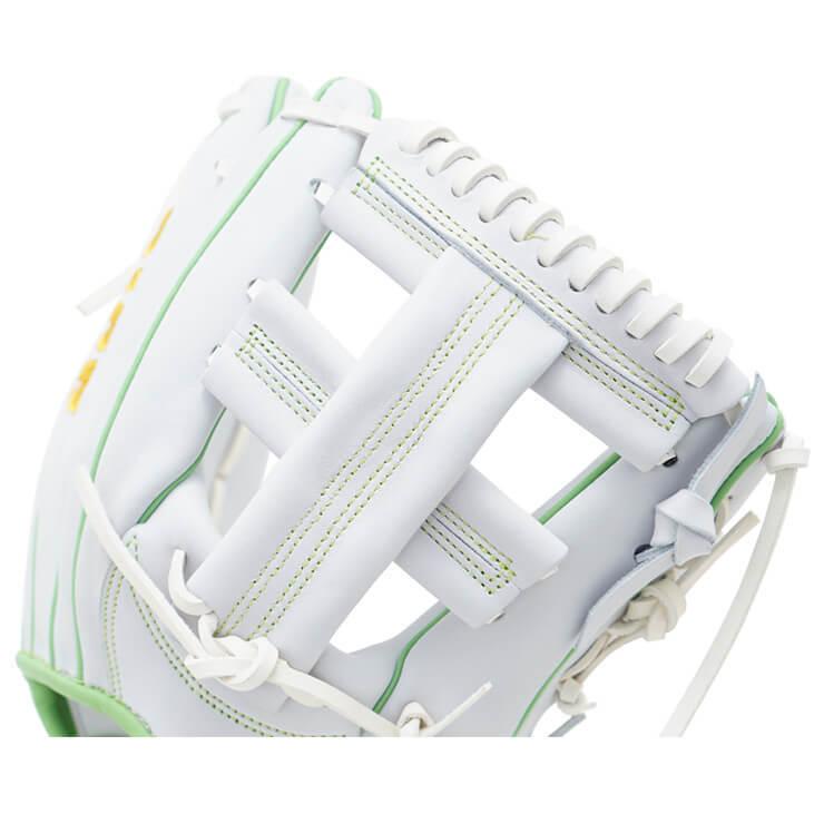 DICE. ダイス 軟式 グローブ グラブ 内野手用 右投げ用 DICE.-9 池永大輔商店 軟式グローブ 白 一般 草野球 珍しい DICE 右投げ用