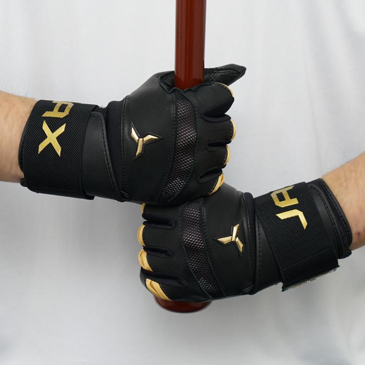 日本未発売 JAX バッティンググローブ サポーター一体型 両手用 Strap