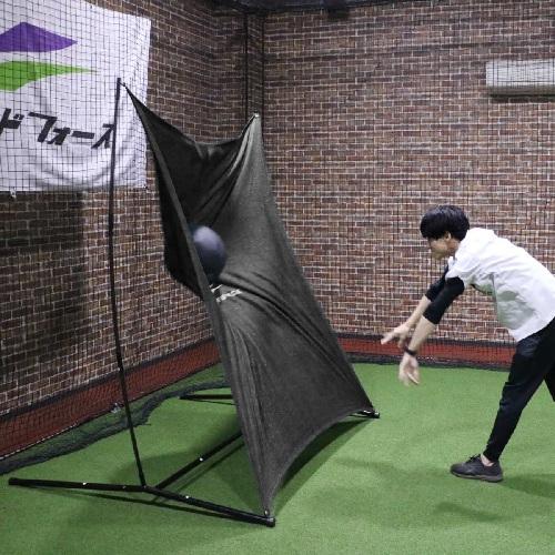 フィールドフォース モンスターウォール FKMP-2116BLK 大型ピッチング練習ネット メディシンボール対応 硬式 軟式 ソフトボール プライオボール対応の画像