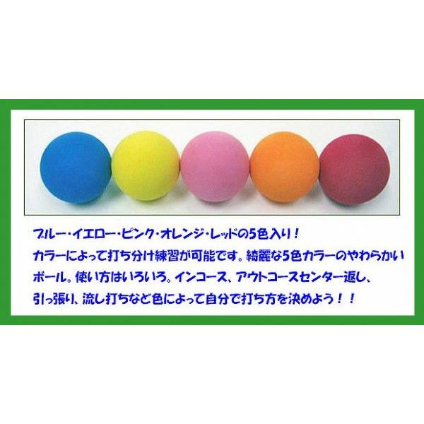 野球 バッティング 室内 打撃 練習ボール FMB-50 5色 50個入 ティーバッティング　フィールドフォース 野球練習｜baseballpower｜02