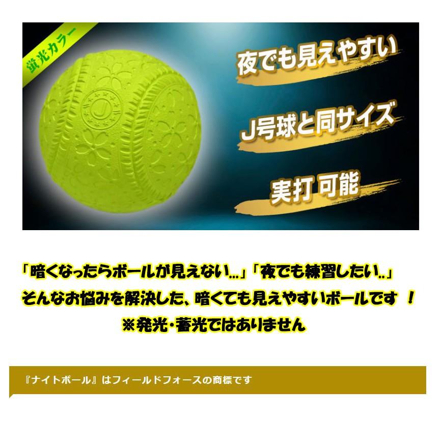野球 夜間練習に ナイトボールｊ号 1ダース12個入り フィールドフォース 少年野球 軟式野球 ２ダース以上で送料無料 Nightball 野球用品 ベースボールパワー 通販 Yahoo ショッピング