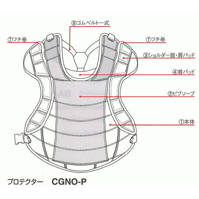 ハタケヤマ オーダープロテクター 少年用軟式野球・ゴムソフト対応 CG