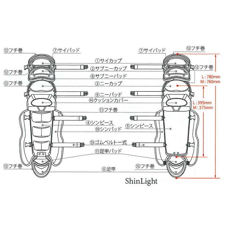 ハタケヤマ HATAKEYAMA オーダー キャッチャーレガース 硬式 CG-OL ベースボールTS 