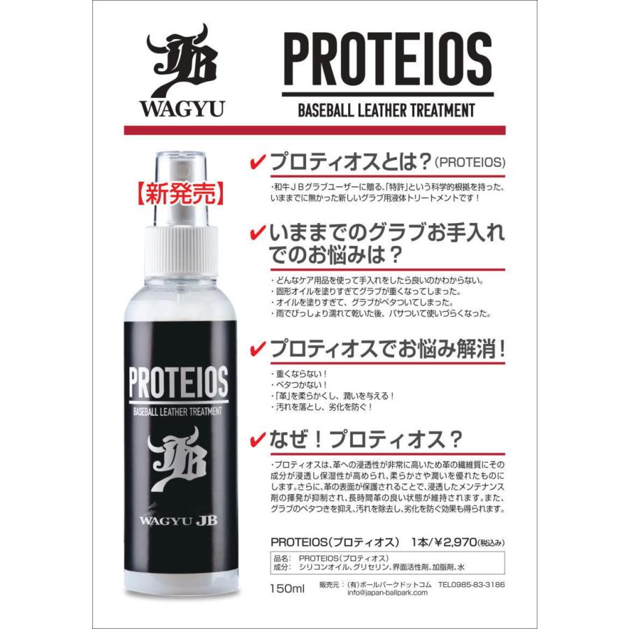 JB  PROTEIOS プロティオス　グラブ・ミット用 液体トリートメント JB-PR ボールパークドットコム　150ml | JB | 02