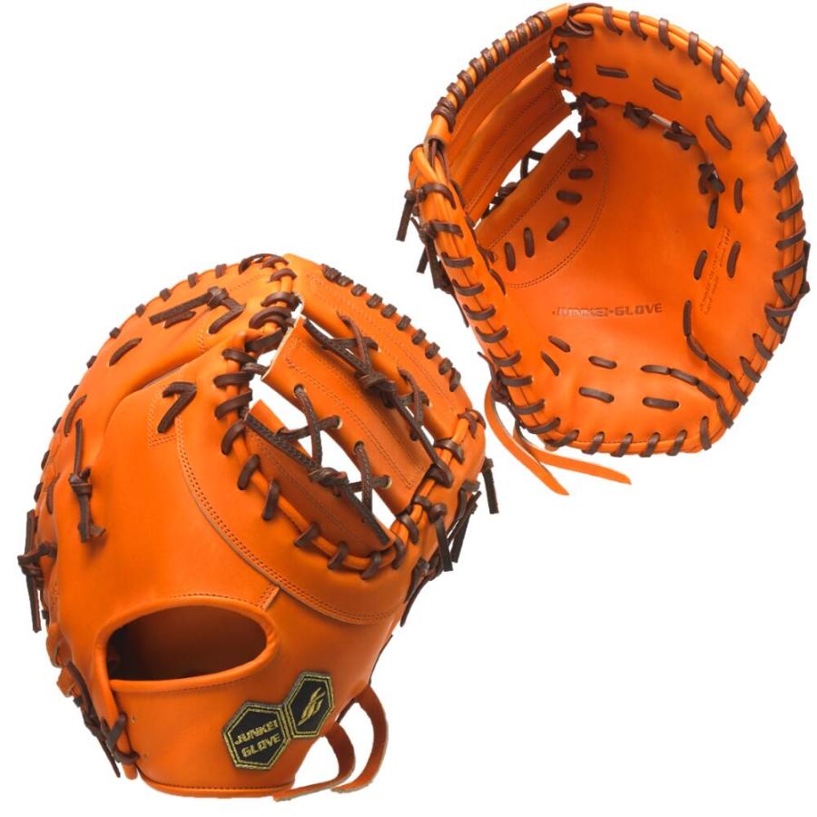 ジュンケイ　硬式用　ファーストミット　JG-301H オレンジ　日本製　未使用 ジュンケイ 硬式用 ファーストミット JG-301H オレンジ 日本製