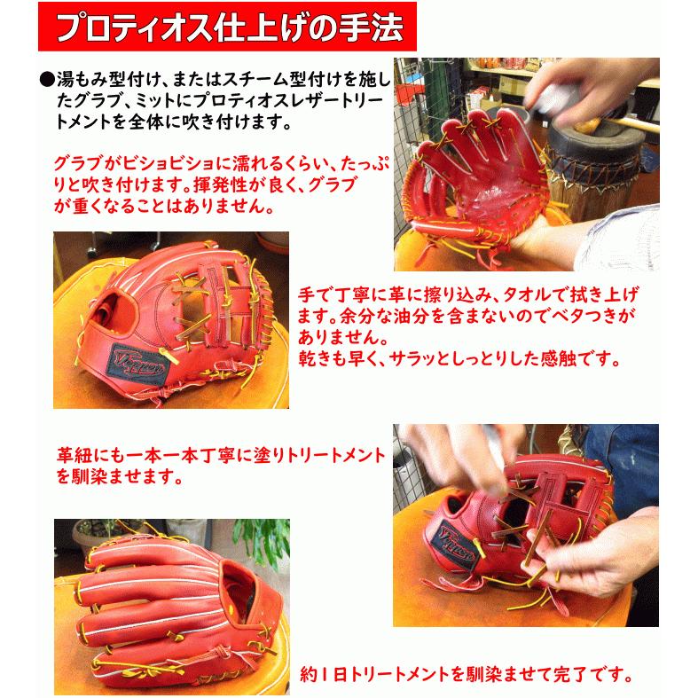 グラブ型付け プロティオス仕上げ加工  PROTEIOS グラブ・ミット トリートメント  湯もみ型付け スチーム型付け 硬式グラブ 軟式グラブ |  | 01