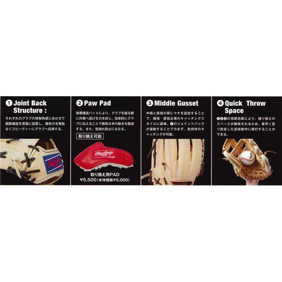 Rawlings（ローリングス） 硬式投手用グラブ GH6PW2A15MG プロ