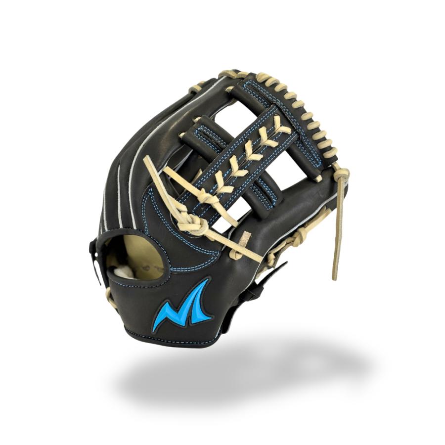 型付け済み ノーリミット 硬式内野手用グラブ S-044 ブラック 高校野球 中学硬式 ボーイズリーグ |  | 01