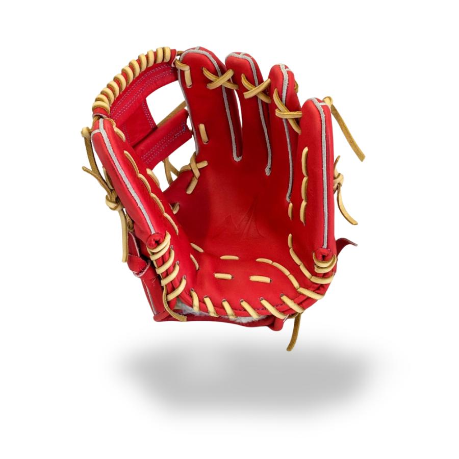 型付け済み ノーリミット 硬式内野手用グラブ S-044 Dオレンジ 高校野球 中学硬式 ボーイズリーグ |  | 02