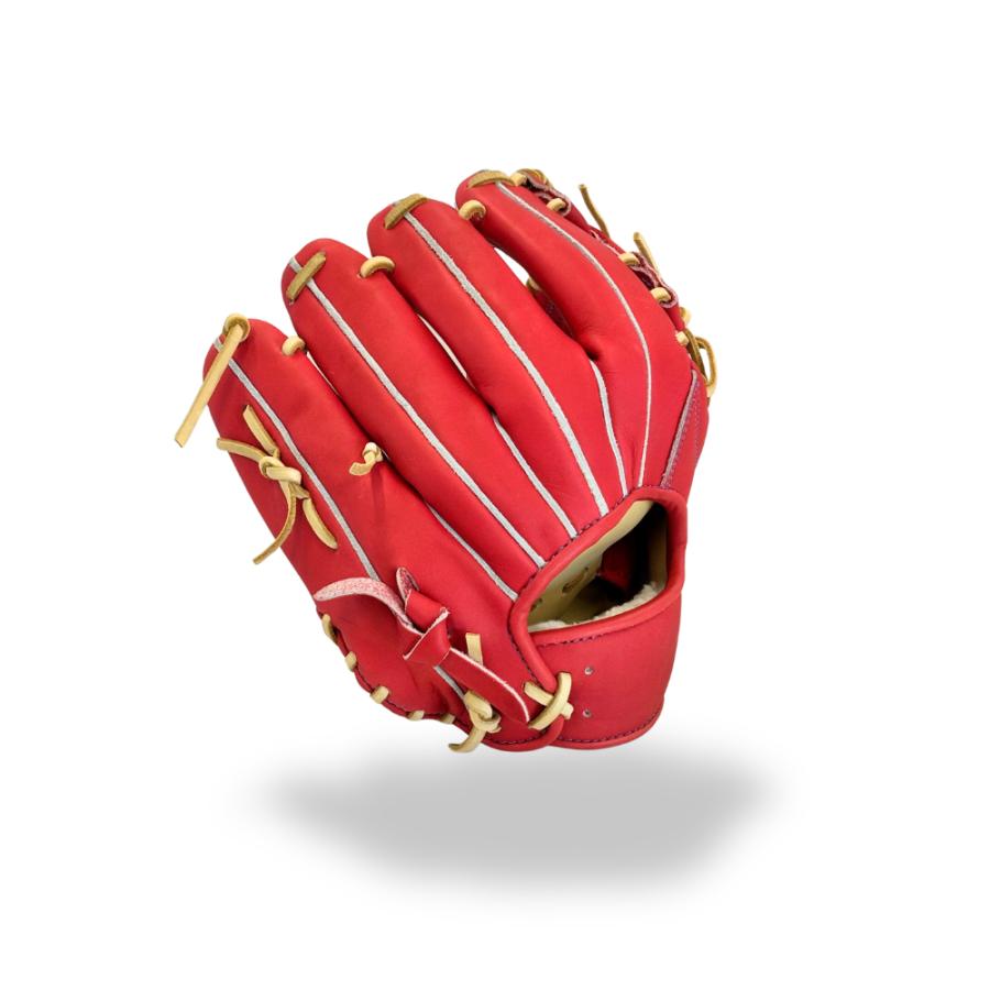 型付け済み ノーリミット 硬式内野手用グラブ S-044 Dオレンジ 高校野球 中学硬式 ボーイズリーグ |  | 03
