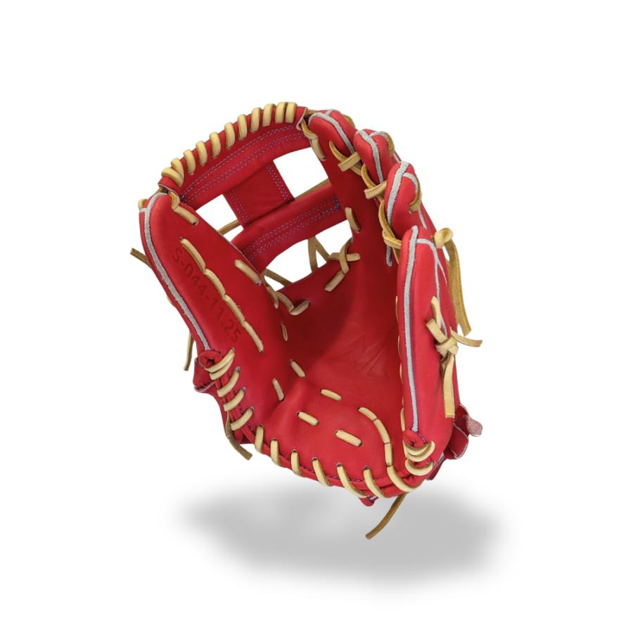 型付け済み ノーリミット 硬式内野手用グラブ S-044 Dオレンジ 高校野球 中学硬式 ボーイズリーグ |  | 04
