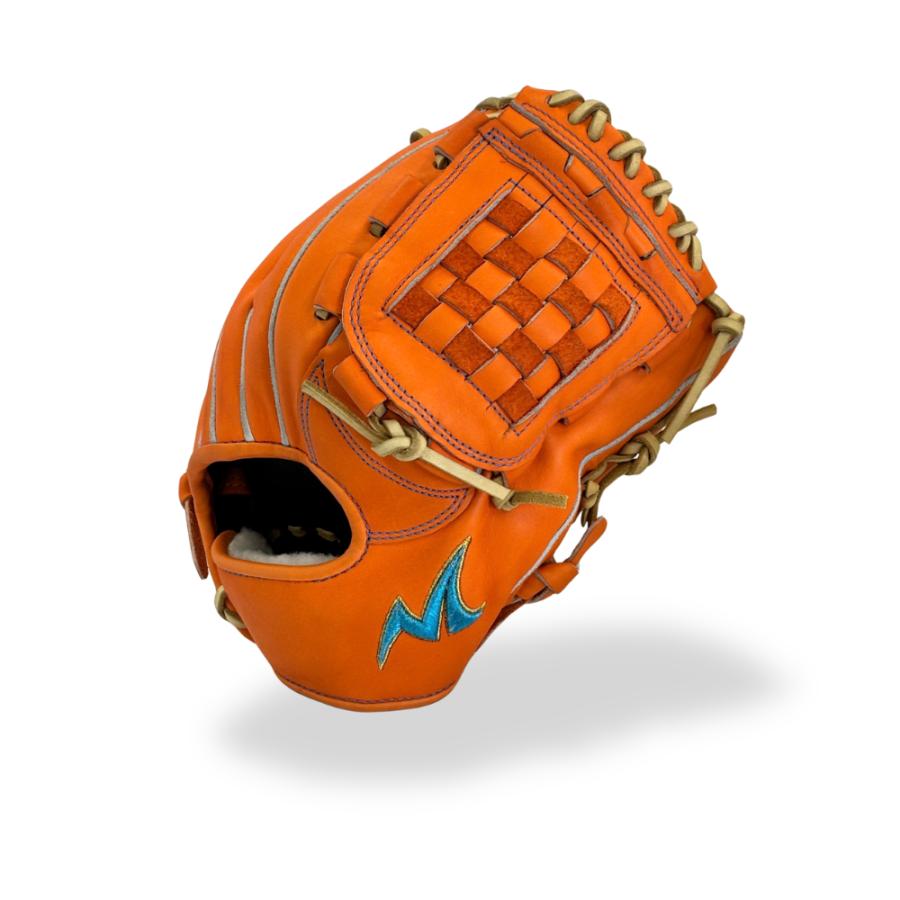 型付け済み ノーリミット 硬式内野手用グラブ S-044 オレンジ 高校野球 中学硬式 ボーイズリーグ |  | 01