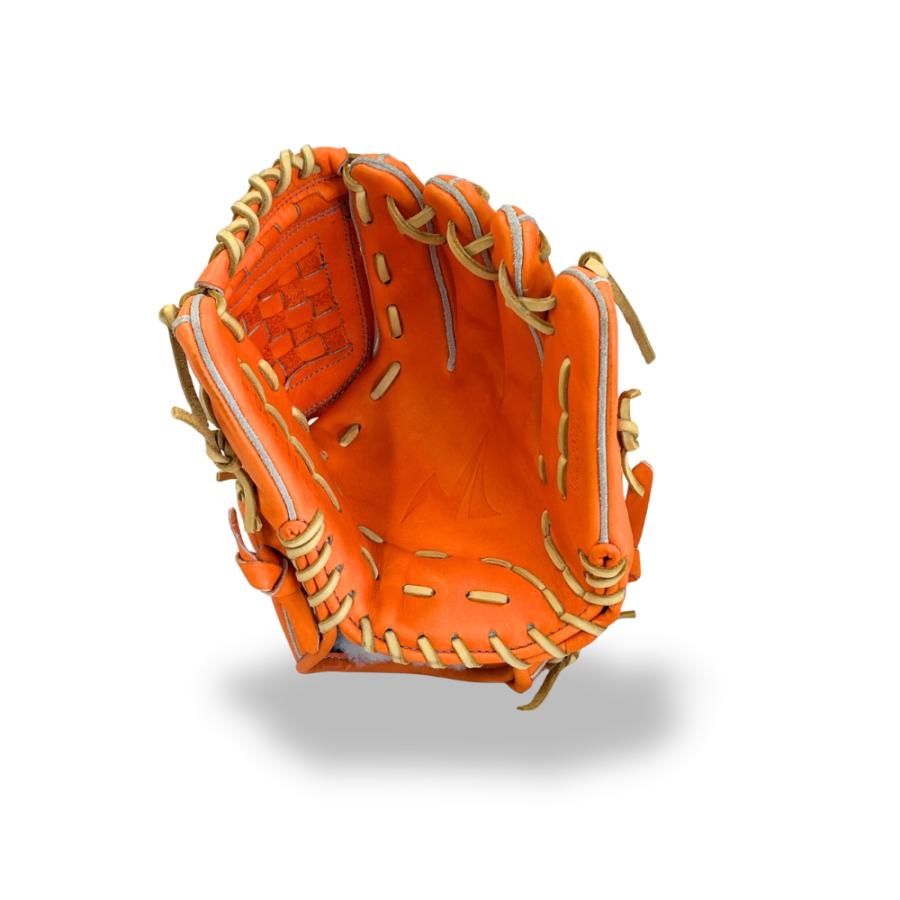 型付け済み ノーリミット 硬式内野手用グラブ S-044 オレンジ 高校野球 中学硬式 ボーイズリーグ |  | 02