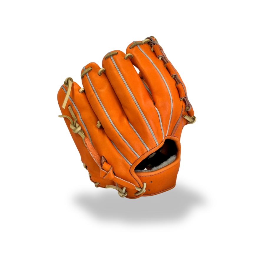 型付け済み ノーリミット 硬式内野手用グラブ S-044 オレンジ 高校野球 中学硬式 ボーイズリーグ |  | 03