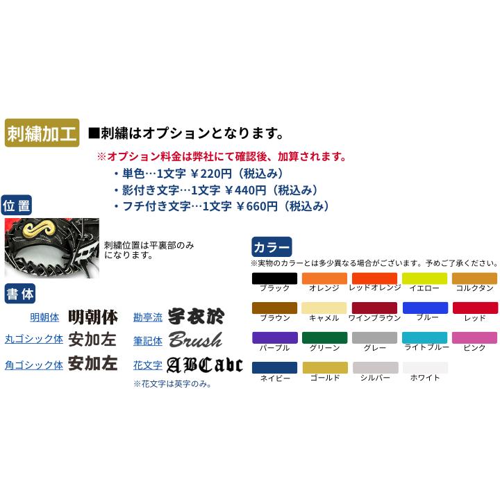 名前の無いミット 硬式オーダーキャッチャーミット TYPE-C100 カラー