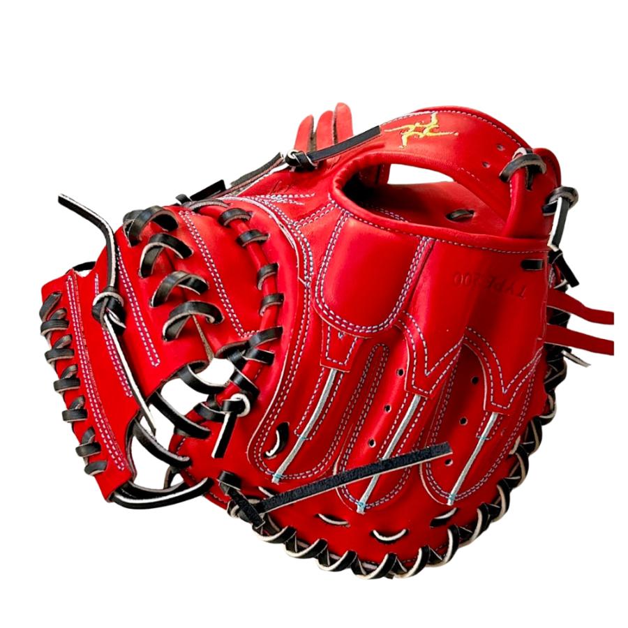 要 KANAME 硬式キャッチャーミット TYPE-C200 レッドオレンジ 小さめ