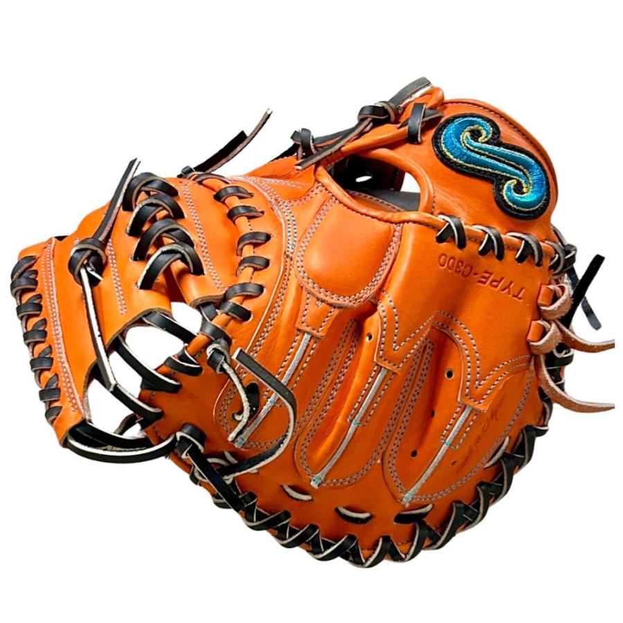硬式キャッチャーミット TYPE-C300 平野工業製 大阪和牛レザー使用