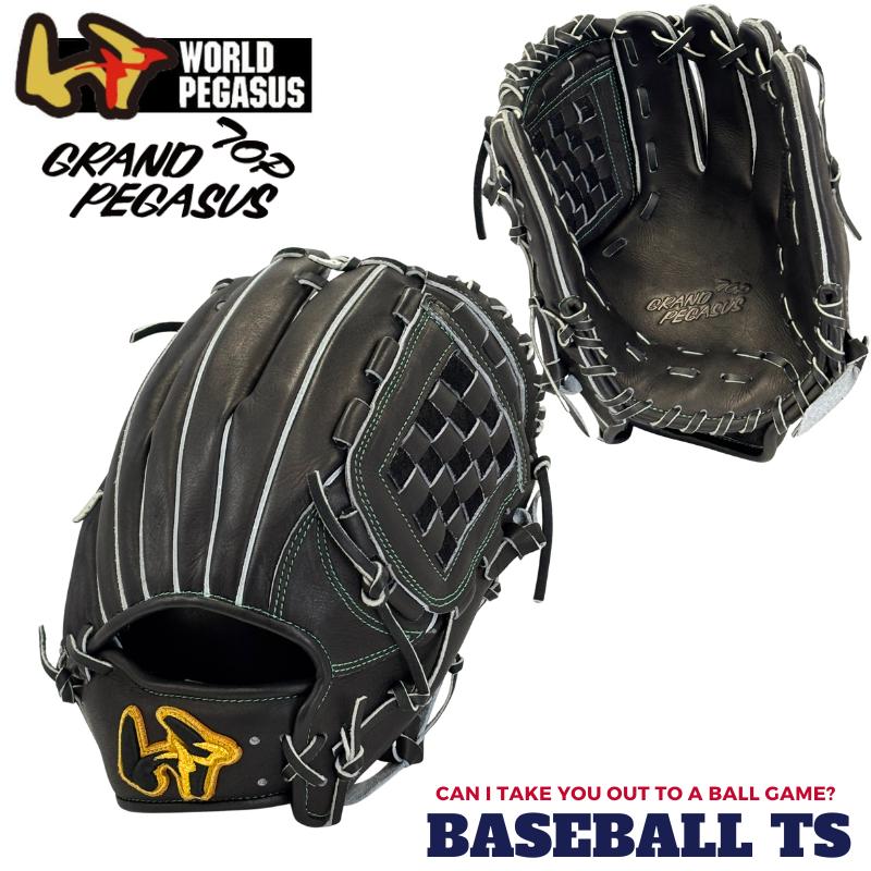 ワールドペガサス硬式軟式兼用グラブ 投手兼内野手用 WGN6PT56SPS ブラック グランドペガサスTOP | GRAND PEGASUS TOP