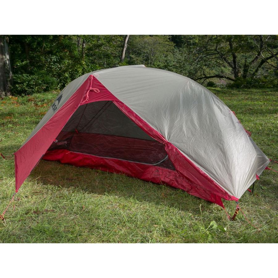 MSR カーボンリフレックス1 (37011) ／ 山岳テント 一人用 ダブルウォール 長辺ドア 前室 非自立式 フルメッシュ 超軽量 コンパクト 登山 キャンプ