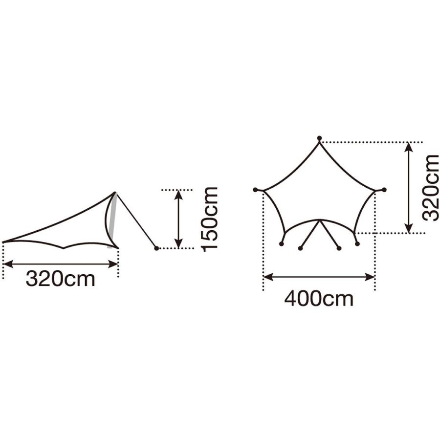  peak ライトタープSTP-381とポールセットTP-090 楽天市場】【SALE 20%OFF】スノーピーク ライトタープ ペンタ
