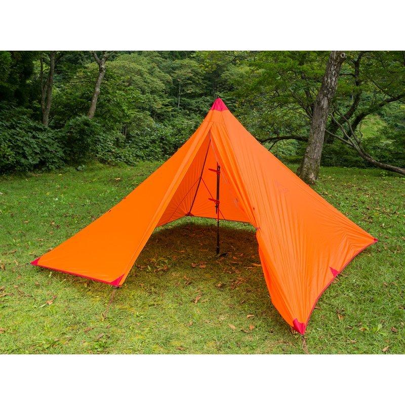 未使用 MSR テント フロントレンジ4P ワンポール グリーン 4人用で1kg以下！ MSRから、家族で使える軽量ワンポールテント