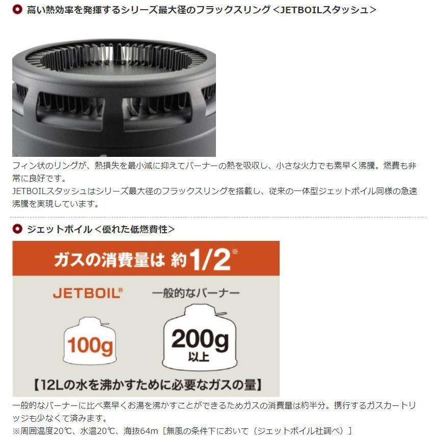 JETBOIL（ジェットボイル） スタッシュ (1824400) ／ キャンプ 登山